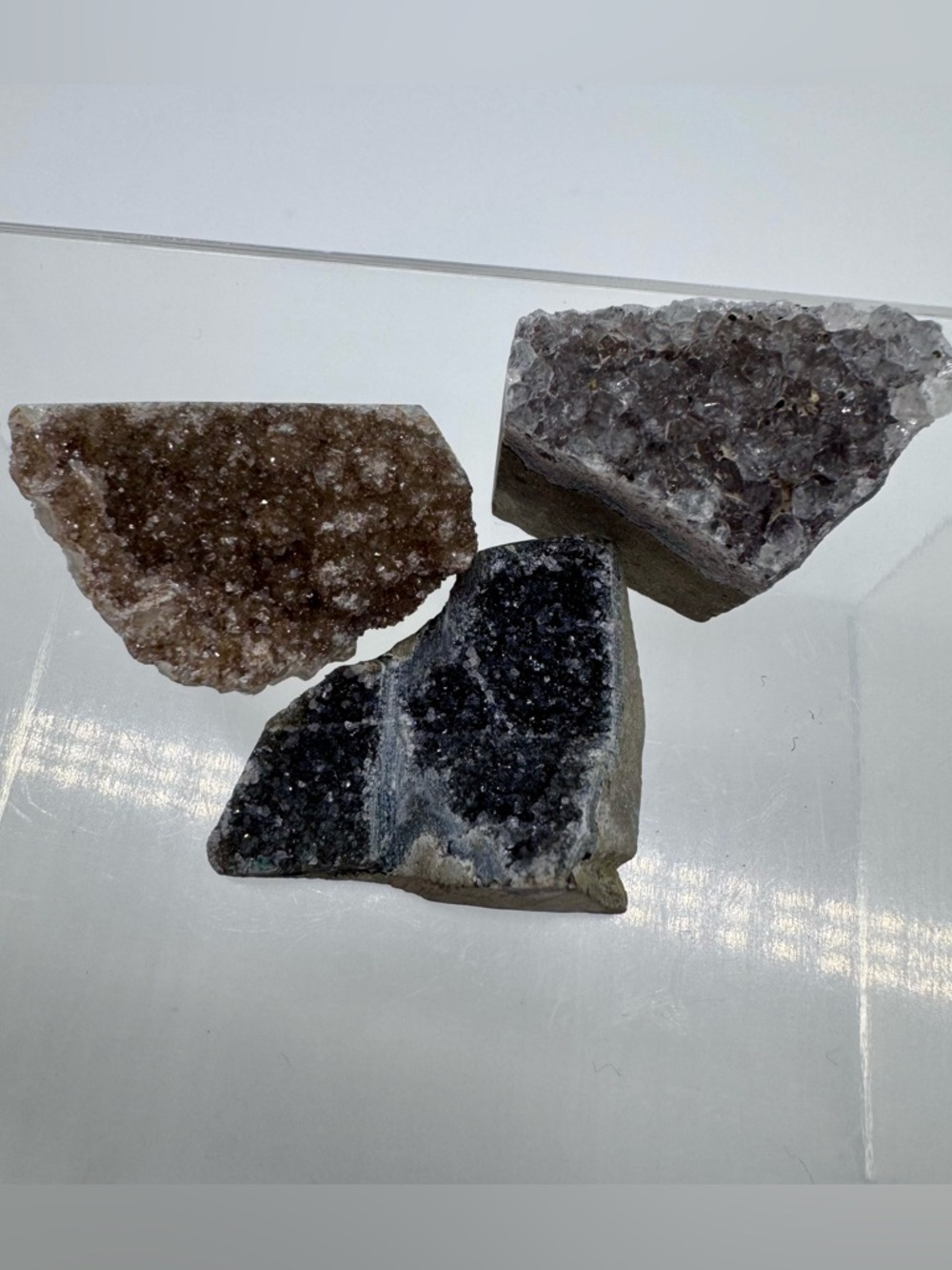 Amethyst Druzy Crystal Specimen Bundle 40g Natural Quartz Clusters